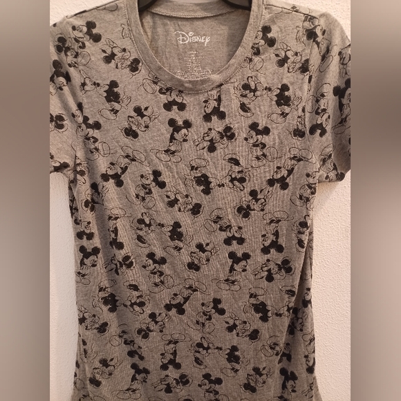 Disney Mickey & Minnie Mouse Short Sleeve T-Shirt Gray Size M - Picture 3 of 6